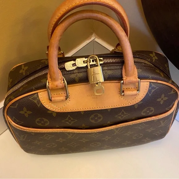 Louis Vuitton Deauville Brown Monogram Satchel